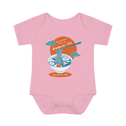 Funny Newborn Onesie - My Parents Were So Ramen-tic So Here I am JBCGoods