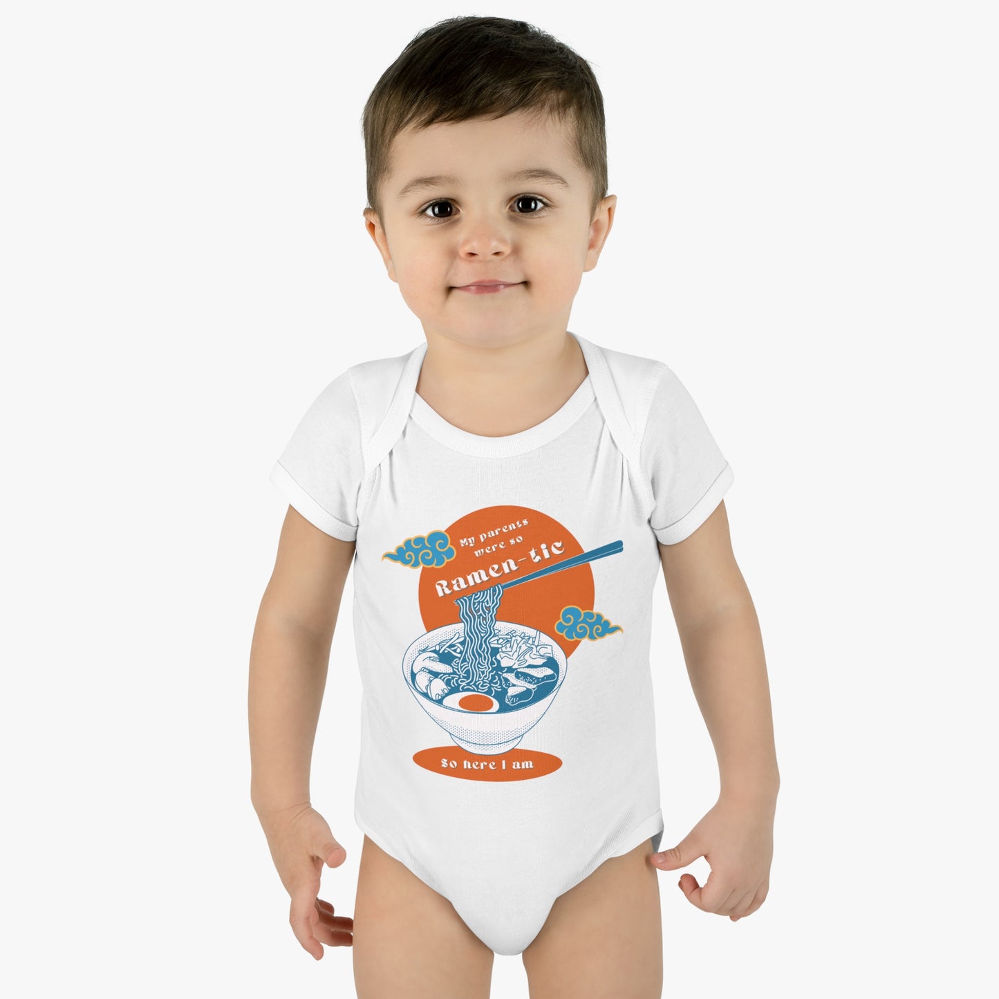 Funny Newborn Onesie - My Parents Were So Ramen-tic So Here I am JBCGoods