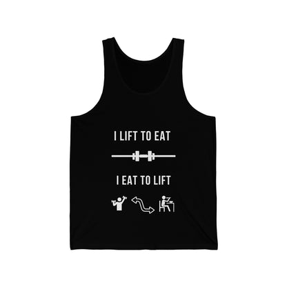 Funny Tank Top - I Lift To Eat . I Eat To Lift JBCGoods