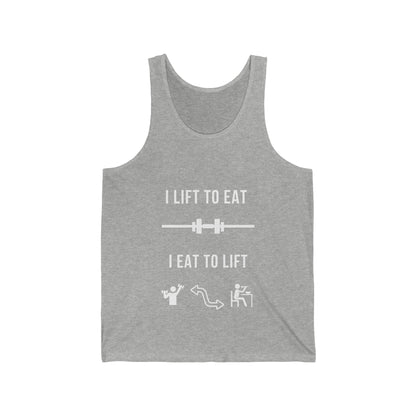 Funny Tank Top - I Lift To Eat . I Eat To Lift JBCGoods