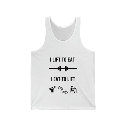 Funny Tank Top - I Lift To Eat . I Eat To Lift JBCGoods