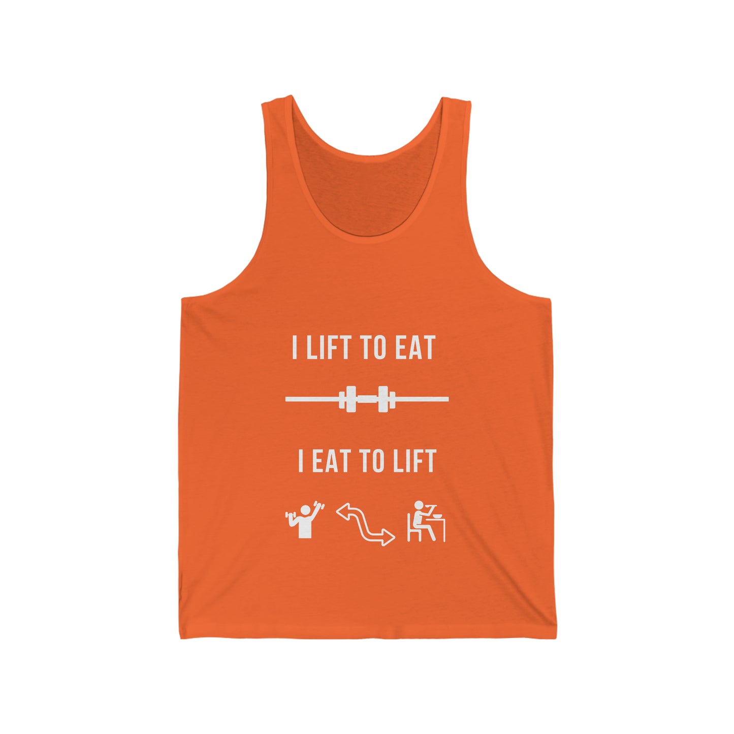 Funny Tank Top - I Lift To Eat . I Eat To Lift JBCGoods